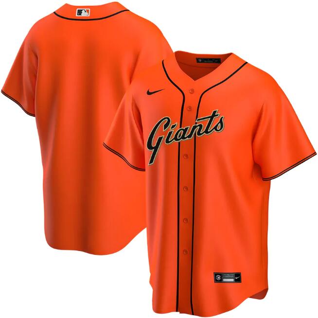 Custom San Francisco Giants orange jersey