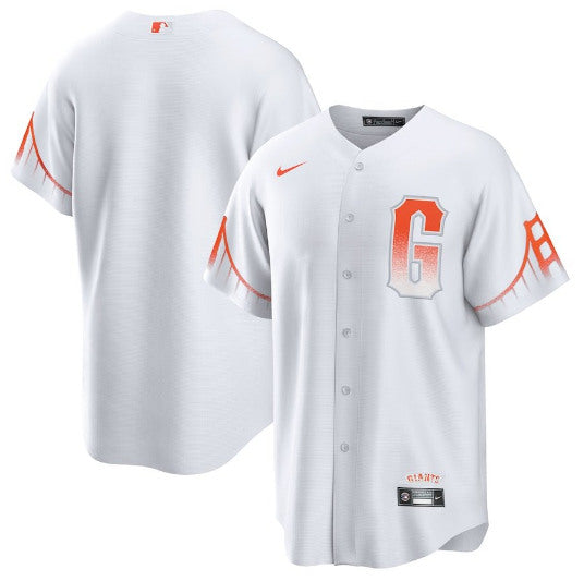 Custom San Francisco Giants white City Connect jersey