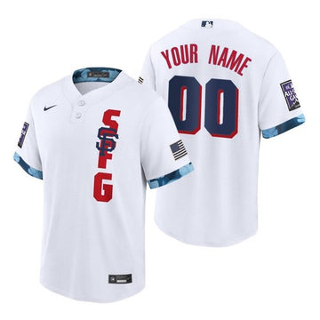 Custom San Francisco Giants white All-Star jersey