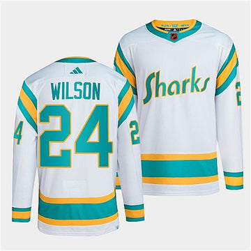 Doug Wilson San Jose Sharks white Reverse Retro jersey