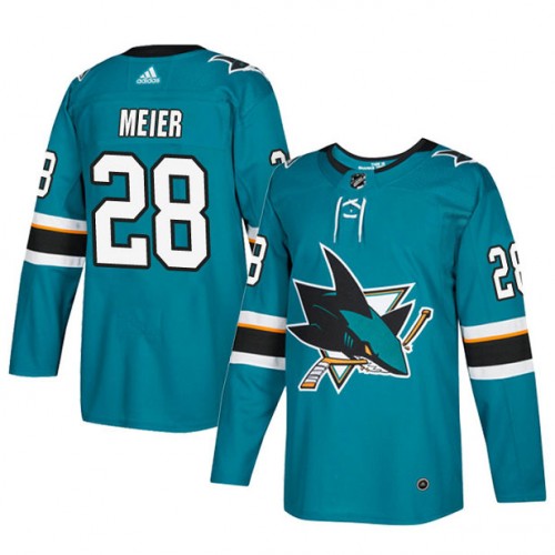 Timo Meier San Jose Sharks teal jersey