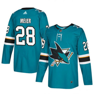 Timo Meier San Jose Sharks teal jersey