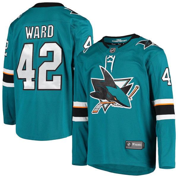 Joel Ward San Jose Sharks teal jersey