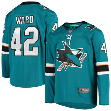 Joel Ward San Jose Sharks teal jersey