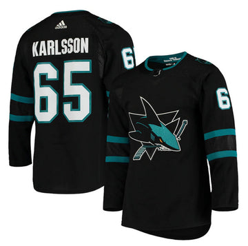 Erik Karlsson San Jose Sharks black jersey