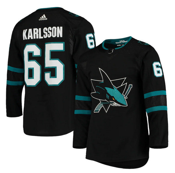 Erik Karlsson San Jose Sharks black jersey