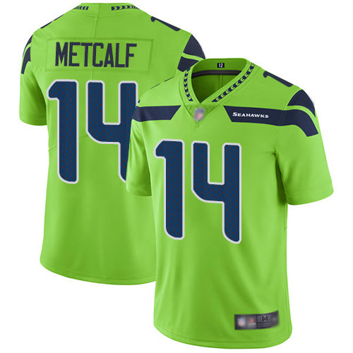 DK Metcalf Seattle Seahawks green jersey
