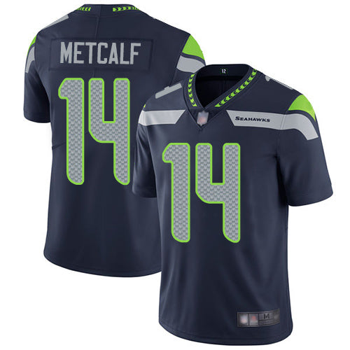 DK Metcalf Seattle Seahawks navy jersey