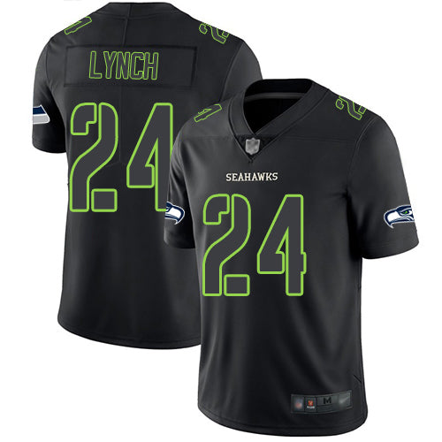 Marshawn Lynch Seattle Seahawks black jersey