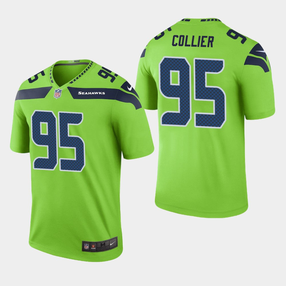 LJ Collier Seattle Seahawks green jersey