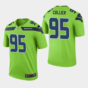 LJ Collier Seattle Seahawks green jersey