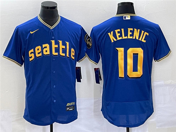 Jarred Kelenic Seattle Mariners royal City Connect jersey