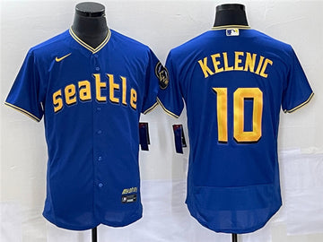 Jarred Kelenic Seattle Mariners royal City Connect jersey
