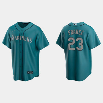 Ty France Seattle Mariners aqua jersey