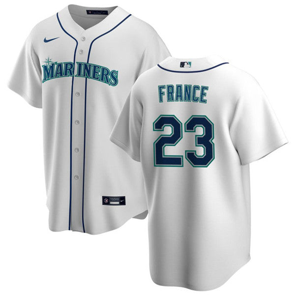 Ty France Seattle Mariners white jersey