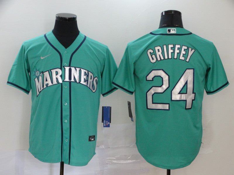 Ken Griffey Seattle Mariners aqua jersey