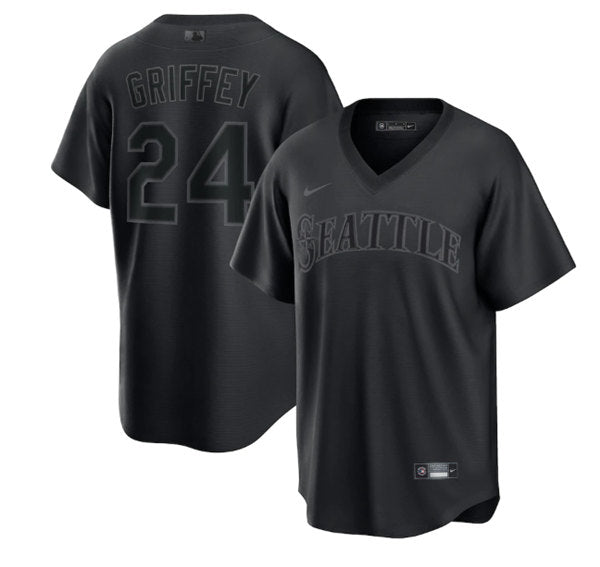 Ken Griffey Jr Seattle Mariners black Fashion jersey