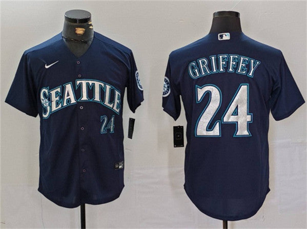 Ken Griffey Jr Seattle Mariners navy jersey