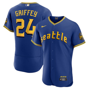 Ken Griffey Jr Seattle Mariners royal City Connect jersey