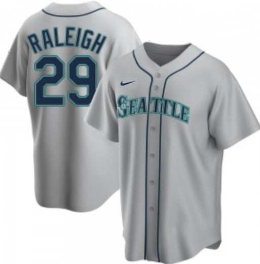Cal Raleigh Seattle Mariners gray jersey
