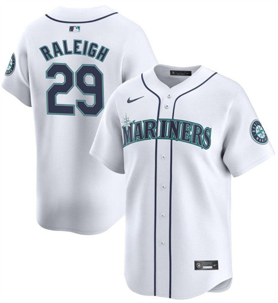 Cal Raleigh Seattle Mariners white Home jersey