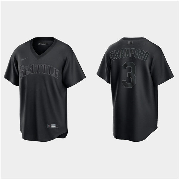JP Crawford Seattle Mariners black Fashion jersey