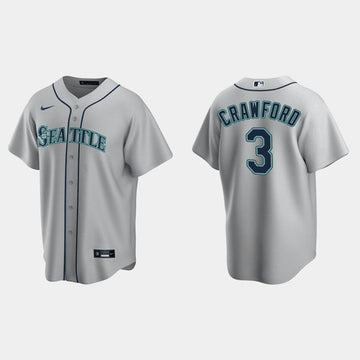 JP Crawford Seattle Mariners gray jersey