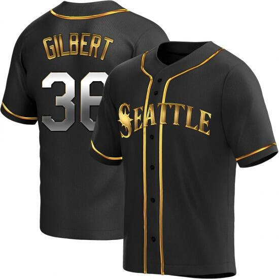 Logan Gilbert Seattle Mariners black jersey