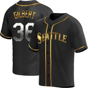 Logan Gilbert Seattle Mariners black jersey