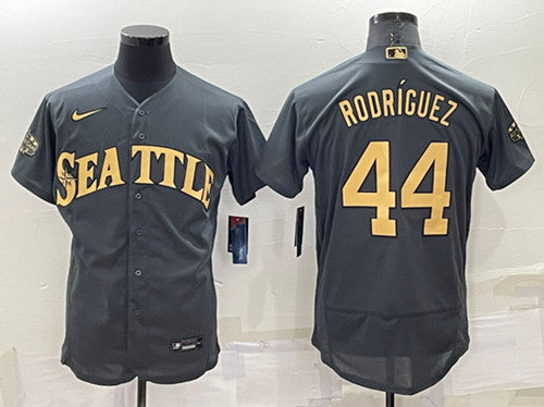 Julio Rodriguez Seattle Mariners charcoal All-Star jersey