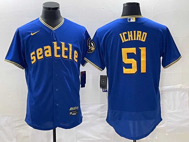 Ichiro Suzuki Seattle Mariners royal City Connect jersey