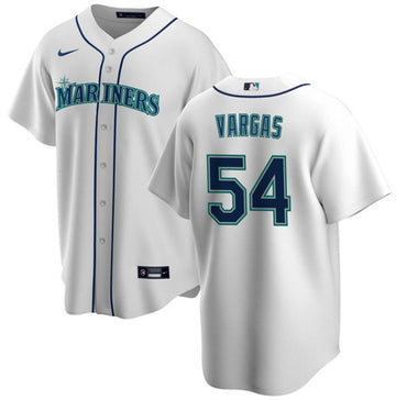 Carlos Vargas Seattle Mariners white jersey