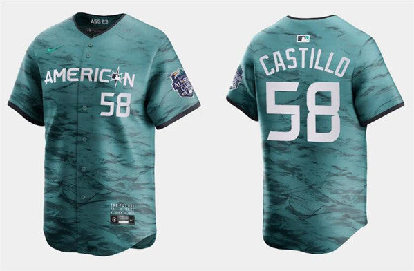 Luis Castillo Seattle Mariners teal All-Star jersey