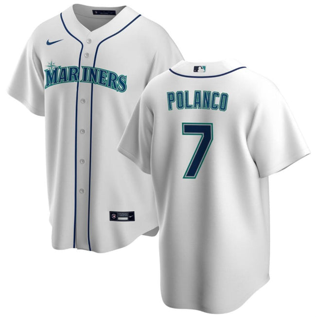 Jorge Polanco Seattle Mariners white jersey