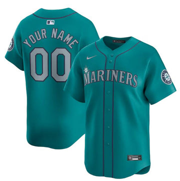Custom Seattle Mariners aqua Alternate jersey