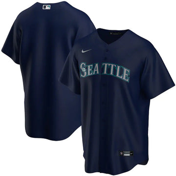 Custom Seattle Mariners navy jersey