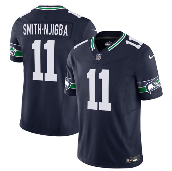 Jaxon Smith-Njigba Seattle Seahawks navy FUSE jersey