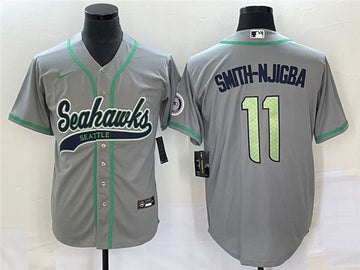 Jaxon Smith-Njigba Seattle Seahawks gray jersey