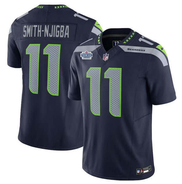 Jaxon Smith-Njigba Seattle Seahawks navy FUSE jersey