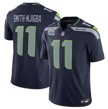 Jaxon Smith-Njigba Seattle Seahawks navy FUSE jersey