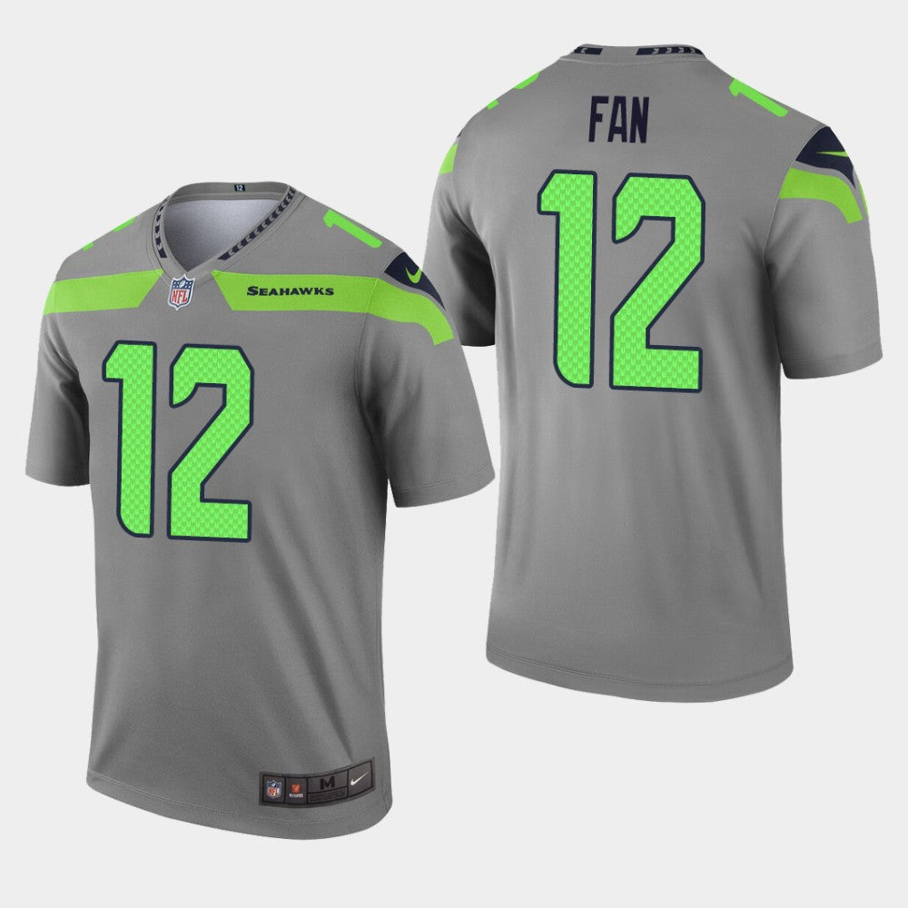 Fan Seattle Seahawks gray Inverted Legend jersey