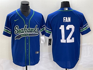 Fan Seattle Seahawks royal Throwback jersey