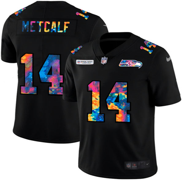 DK Metcalf Seattle Seahawks black jersey