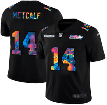 DK Metcalf Seattle Seahawks black jersey