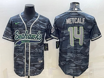 DK Metcalf Seattle Seahawks gray Camo jersey