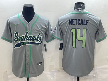 DK Metcalf Seattle Seahawks gray jersey