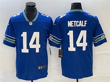 DK Metcalf Seattle Seahawks royal jersey