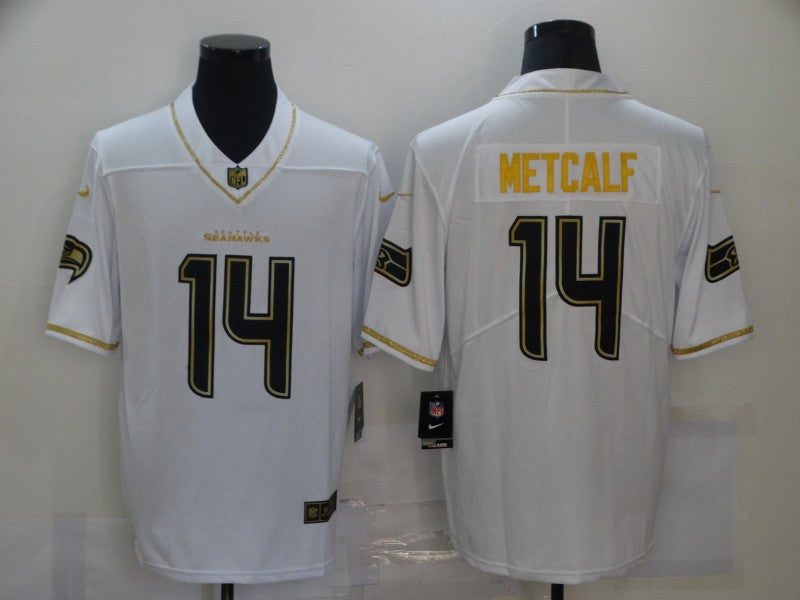 DK Metcalf Seattle Seahawks white jersey