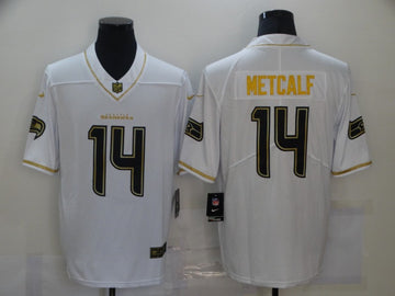 DK Metcalf Seattle Seahawks white jersey