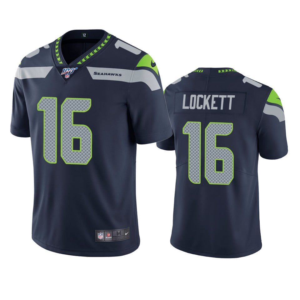 Tyler Lockett Seattle Seahawks navy jersey